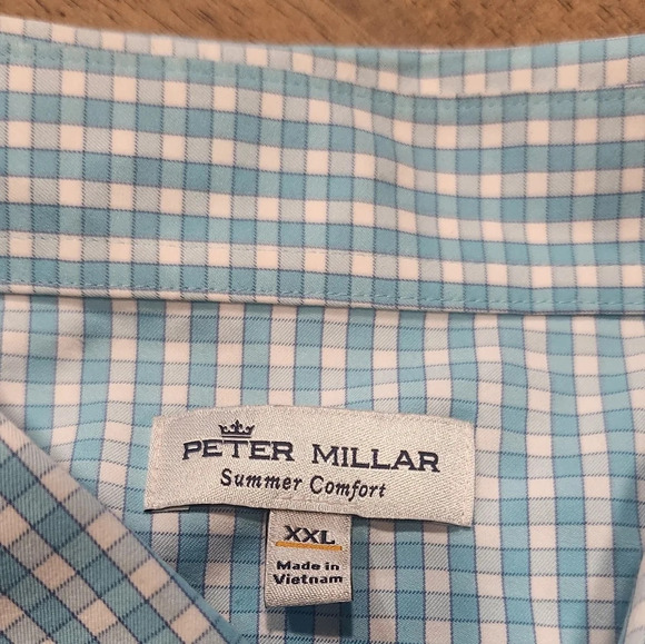 Peter Millar Summer Comfort Mens Long Sleeve Button-up Size XXL-2X - Picture 9 of 11